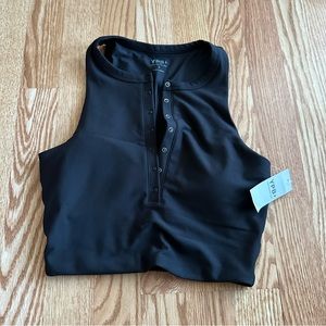 Workout tank top with pads
